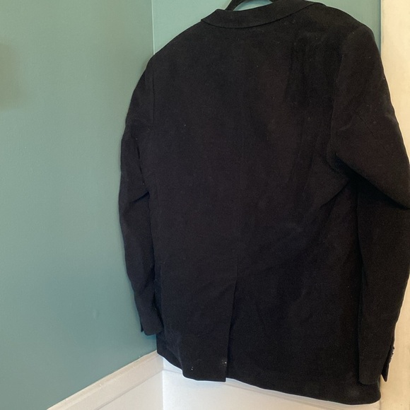 Gant Men's Black Blazer with Orange Lining - velvet - size 52 - 100% cotton - Picture 5 of 6